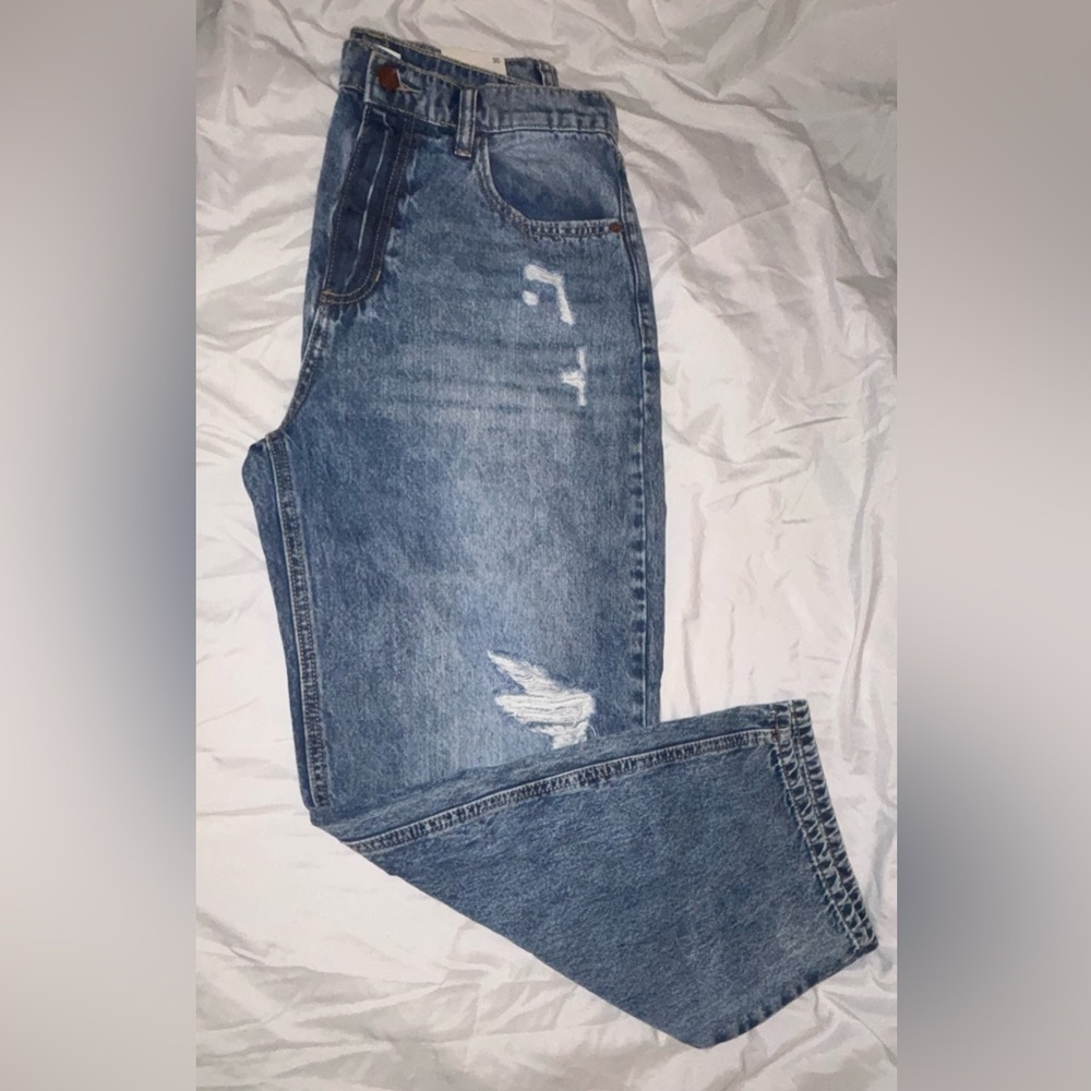 🔥NEW🔥 90’s High Rise Loose Fit Straight Leg Jeans by Sneak Peak Women 30 size 11 - Picture 3 of 8